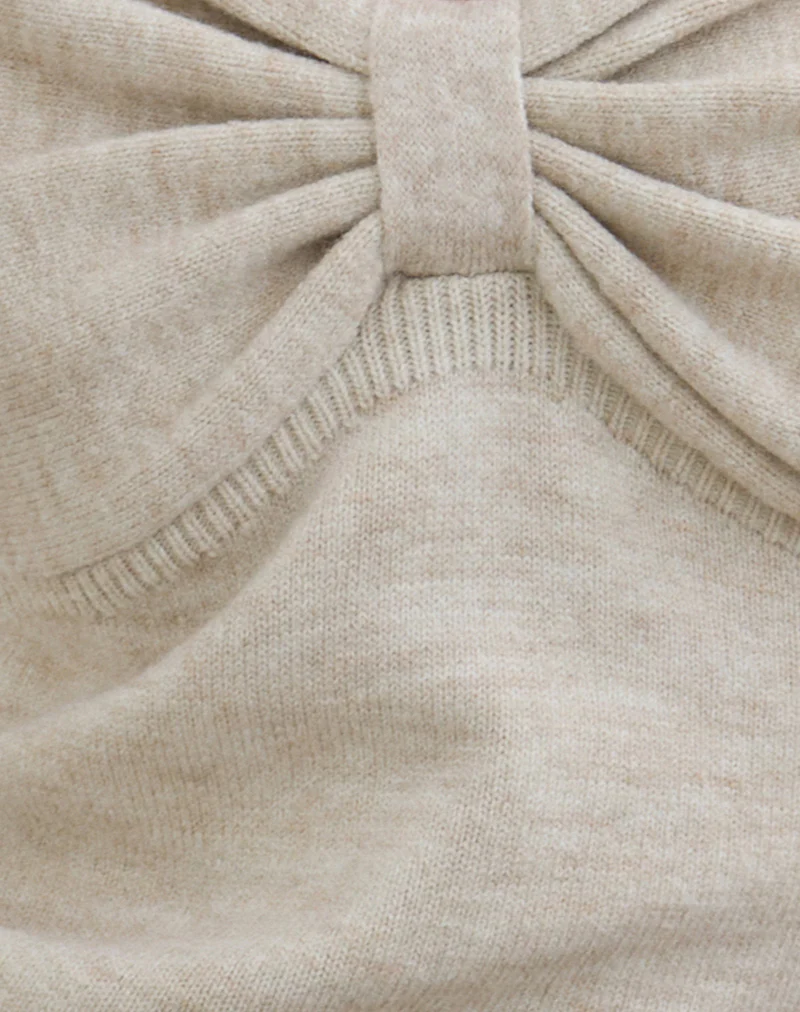 Sikuna Bow Jumper in Oat - Image 5
