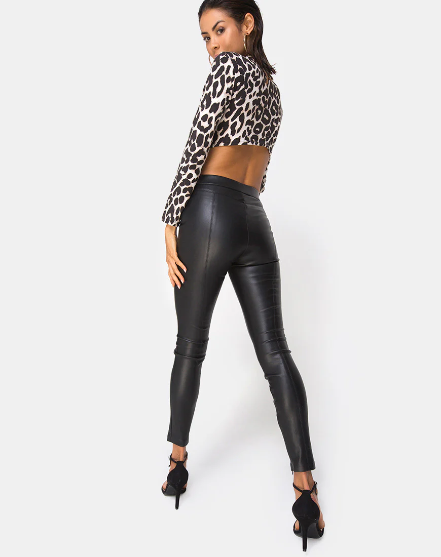 Sinex Cutout Crop Top in Oversize Jaguar - Image 4