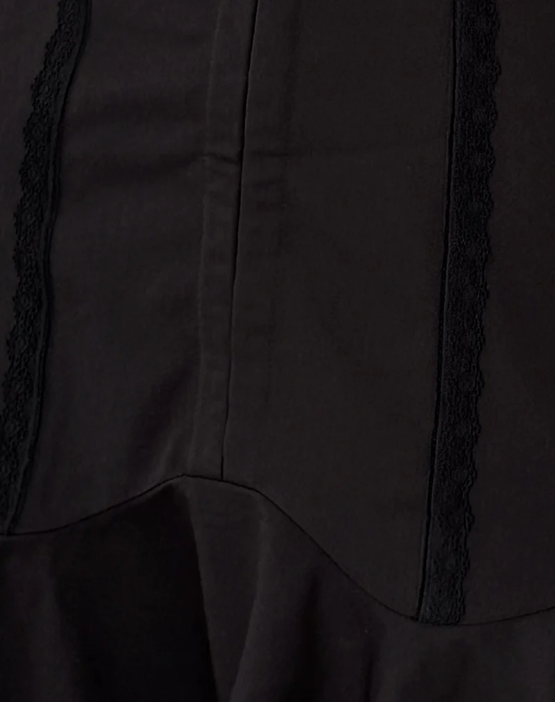 Snana Mini Dress in Tailoring Black - Image 6