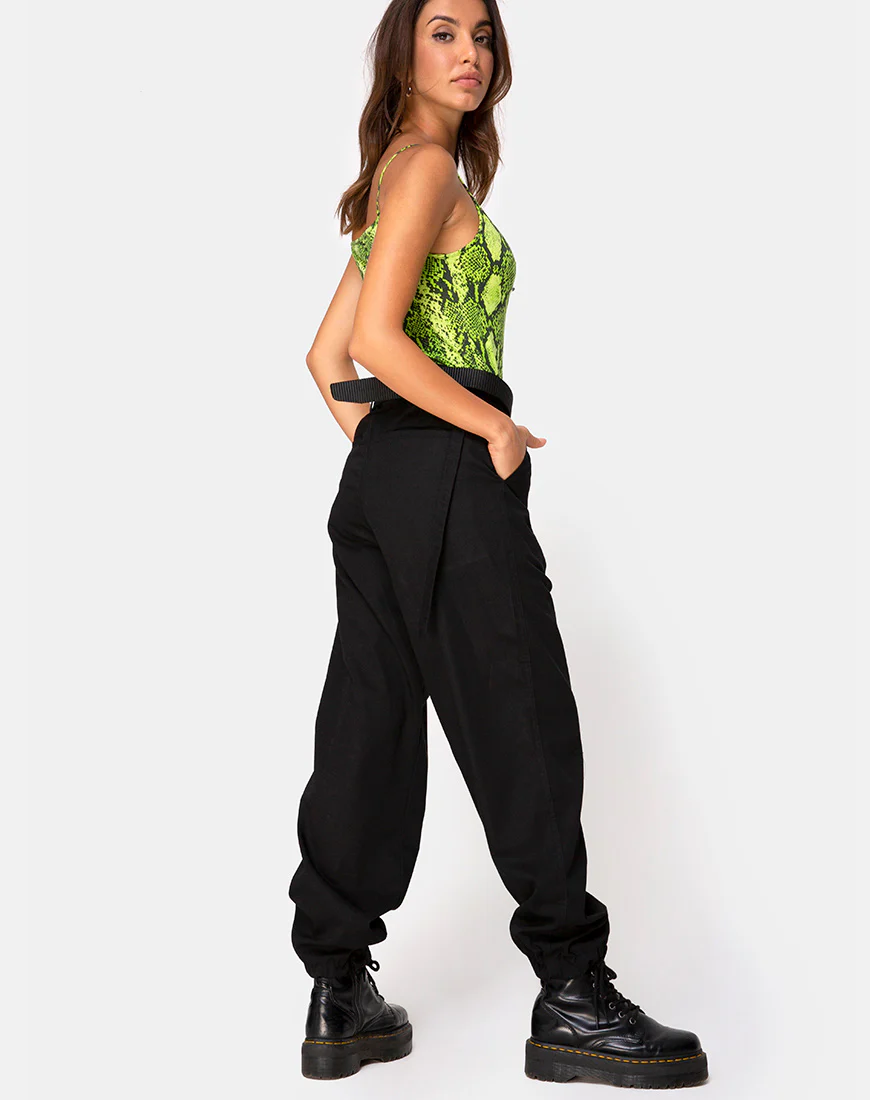 Sol Bodice in Snake Lime - Image 4