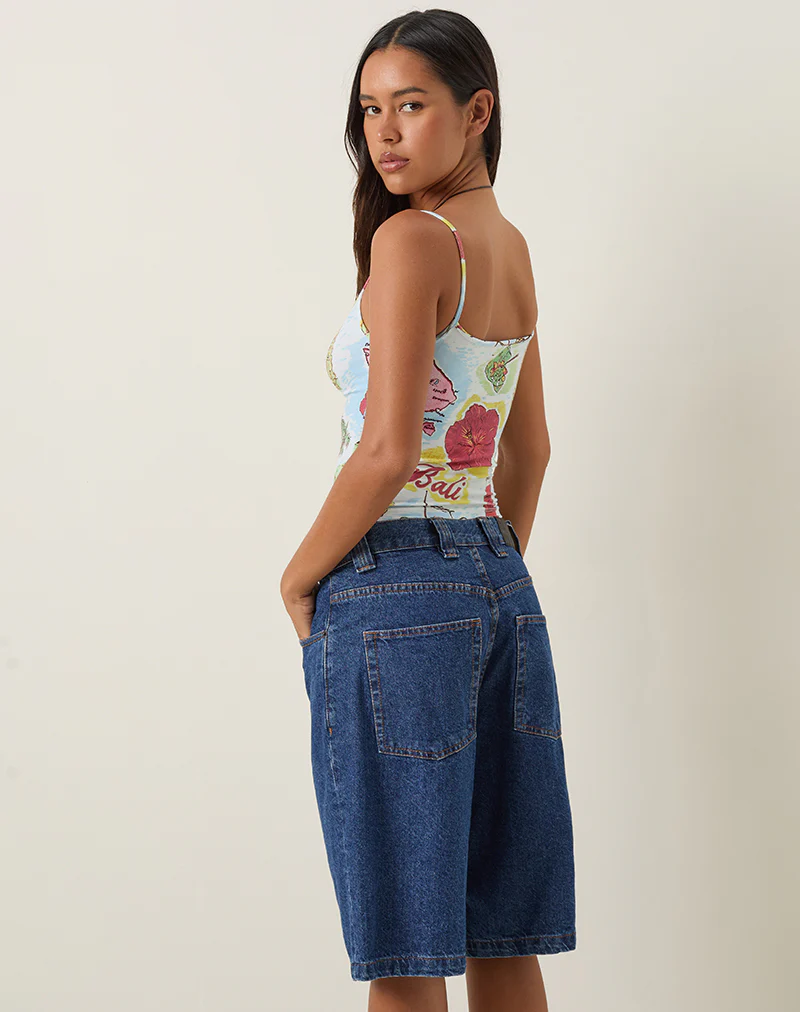 Solay Cami Top in Bali Blue - Image 5