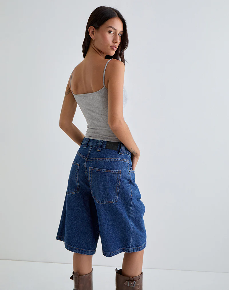 Solay Vest Top in Grey Marl - Image 6