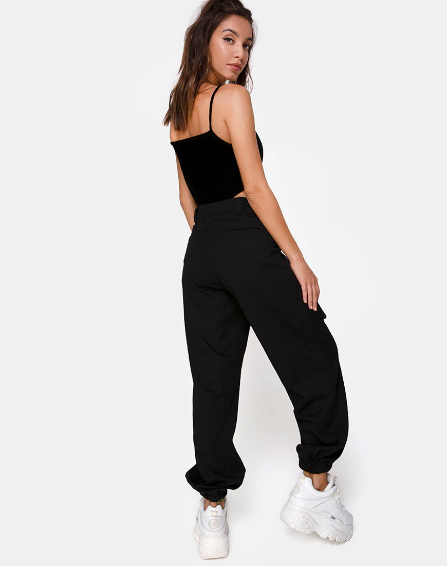 Solemo Bodice in Black with Angel Diamante Hot Fix - Image 4