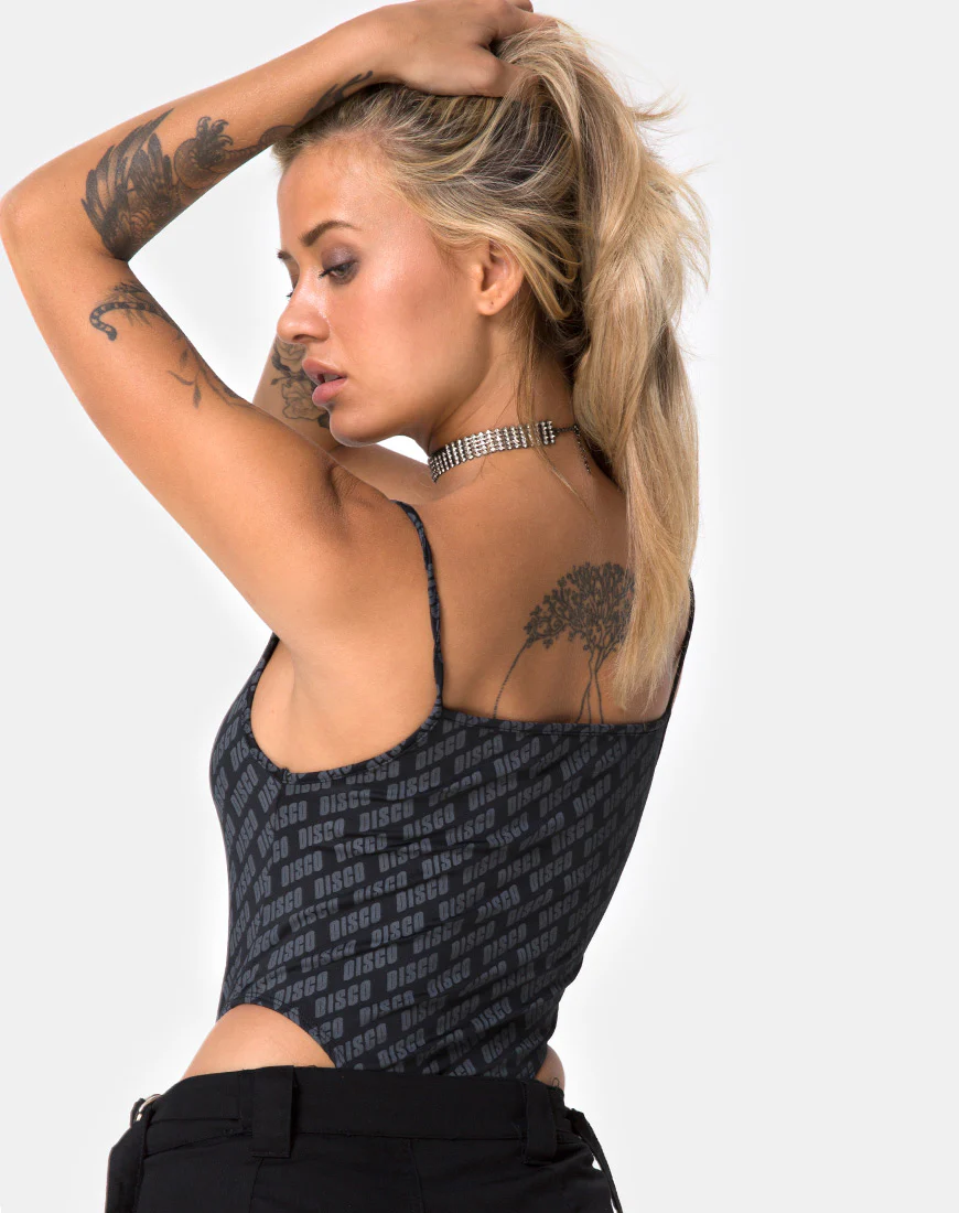 Solemo Bodice in Diagonal Disco Silver - Image 3