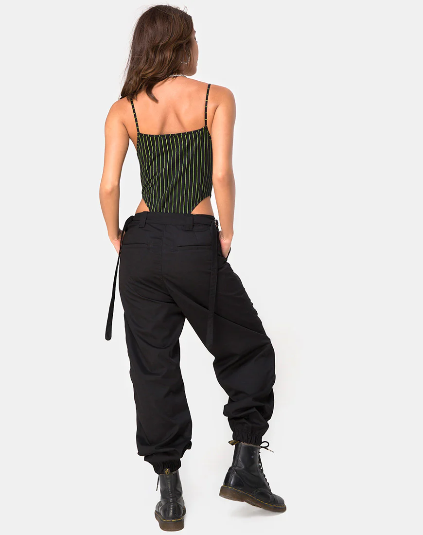 Solemo Bodice in Neon Pinstripe - Image 4