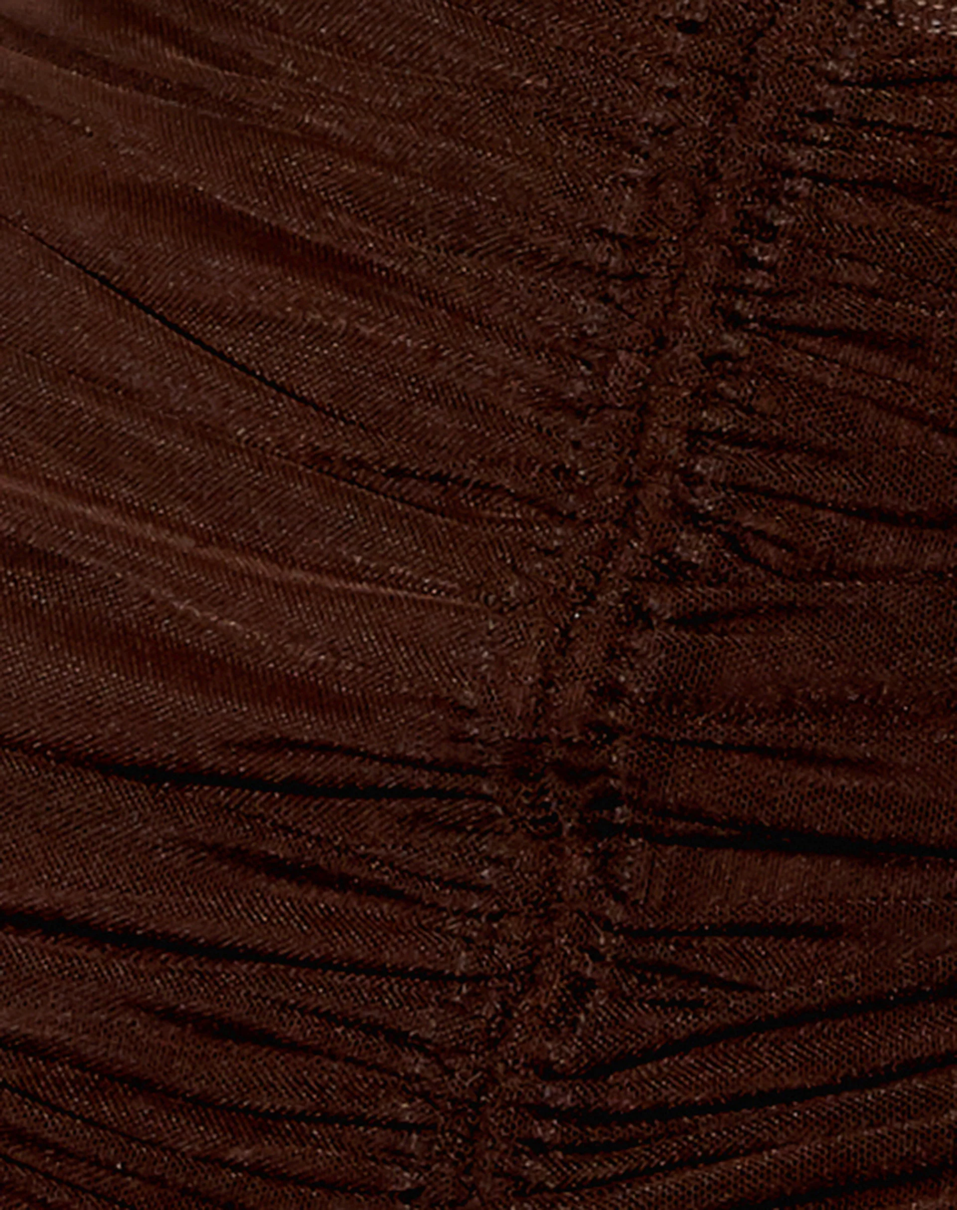 Solena Mini Skirt in Mesh Chocolate - Image 7