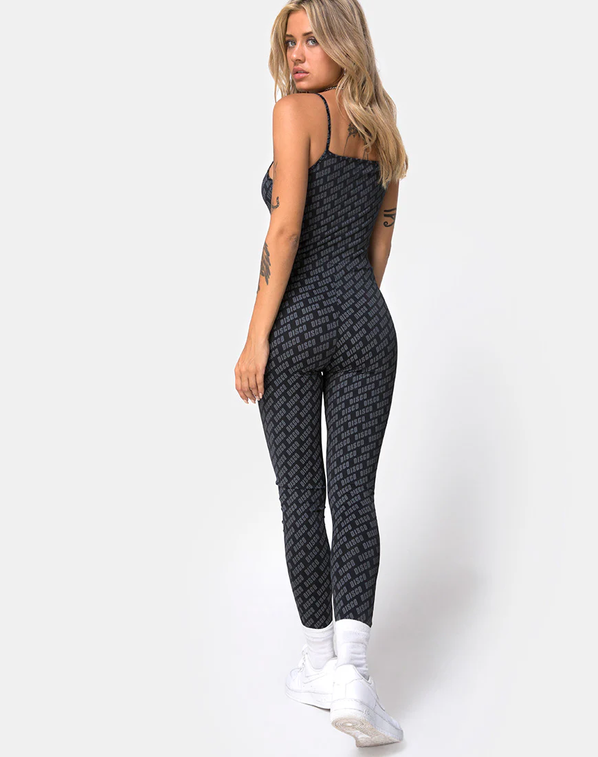 Solita Unitard in Diagonal Disco Silver - Image 2