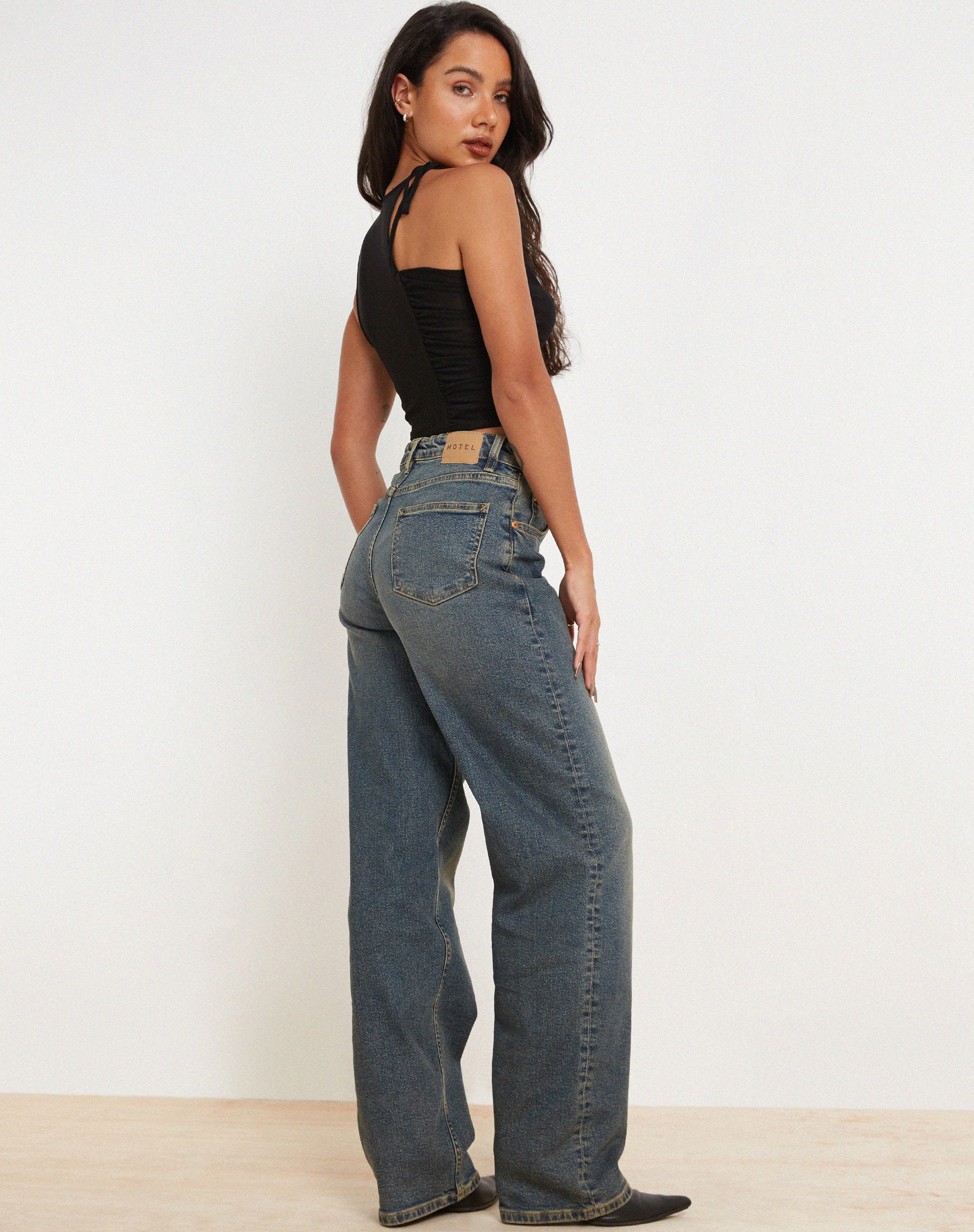 Sonja Crop Top in Black - Image 5