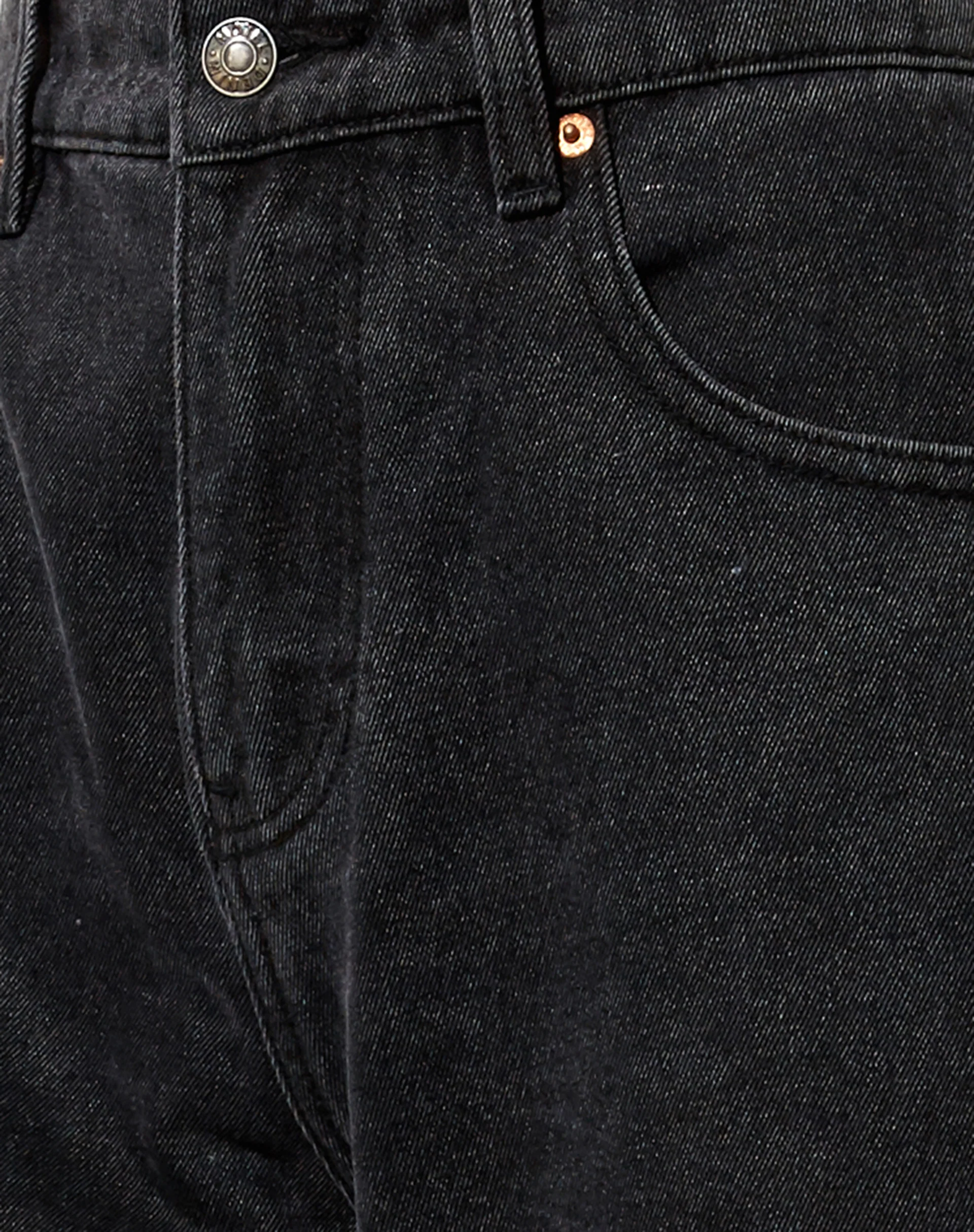 Split Parallel Jeans in Black Wash - Image 7