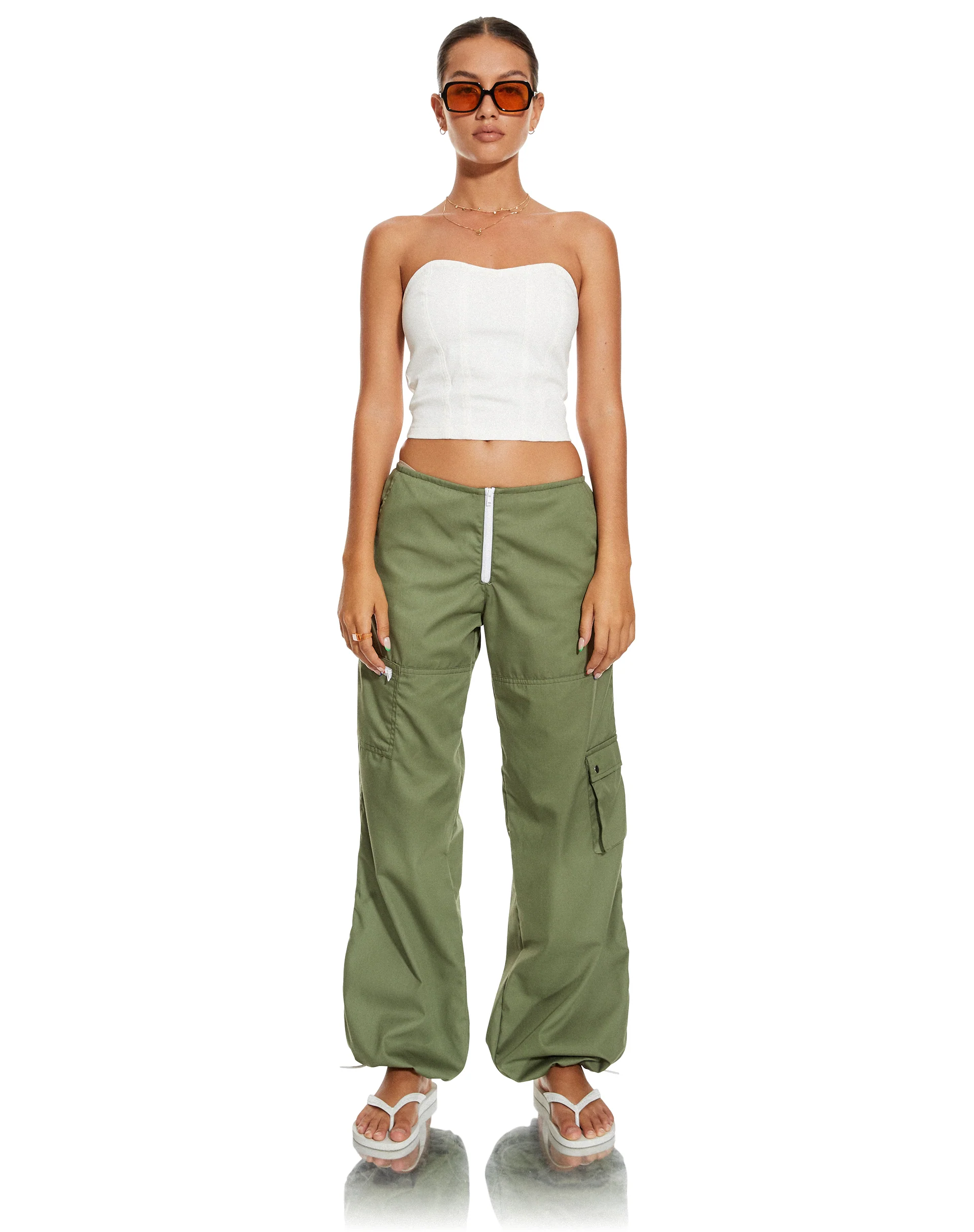 MOTEL X BARBARA Steia Corset Top in White - Image 2