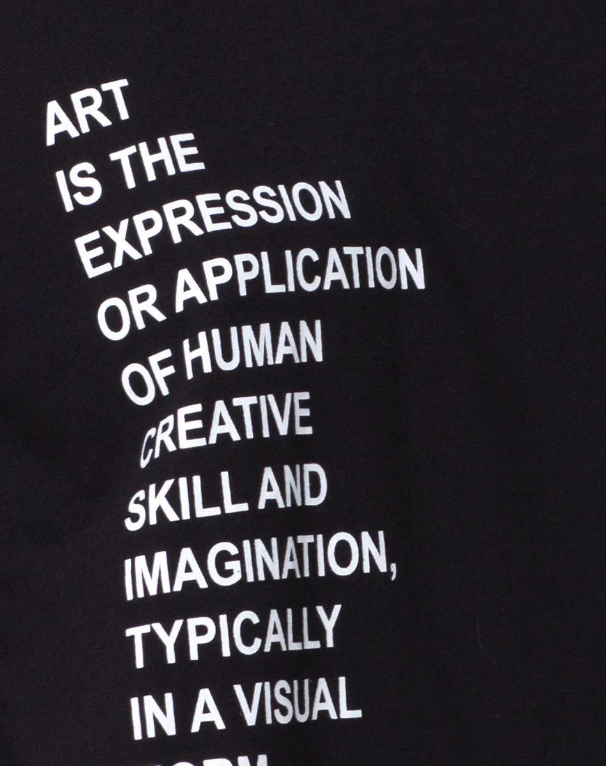Step Hem 'Art Expression' Oversized T-Shirt Dress - Image 5