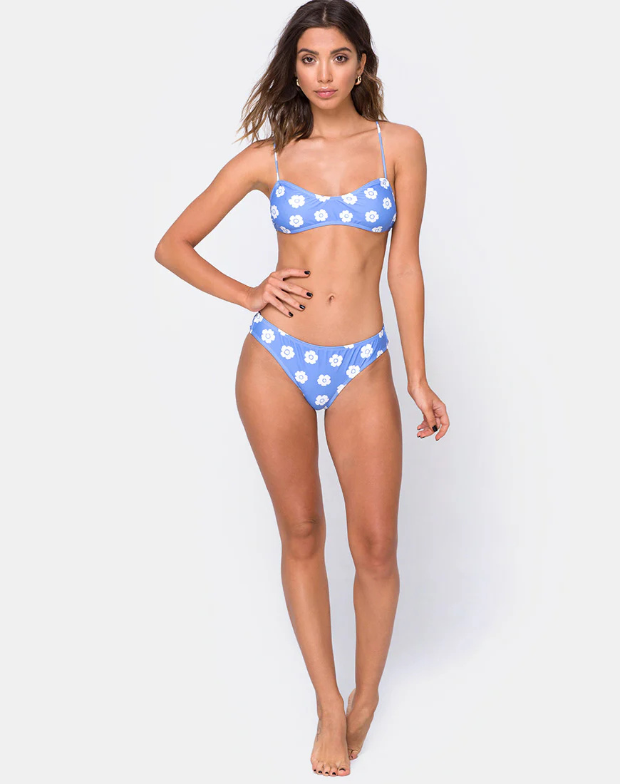 Stevie Bikini Top in Daisy Stamp - Image 3