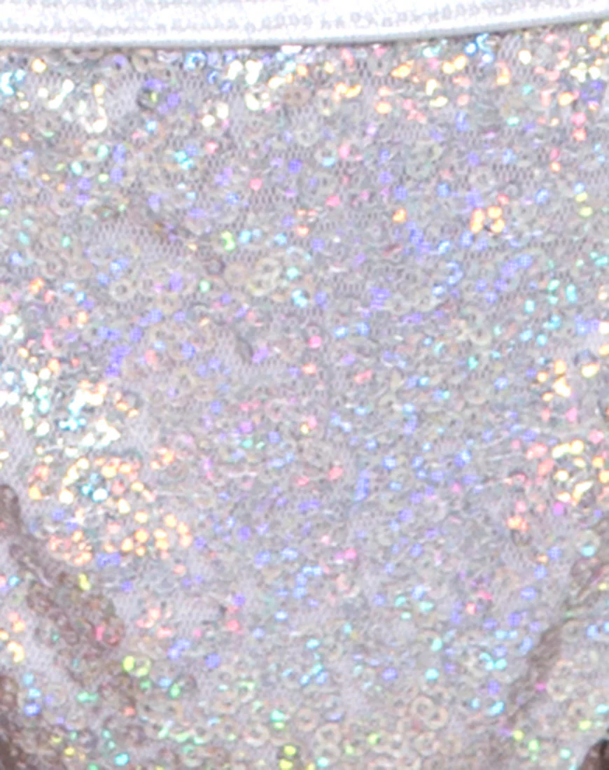 Sugar Rush Bikini Top in Sequin Diamond Shine - Image 6