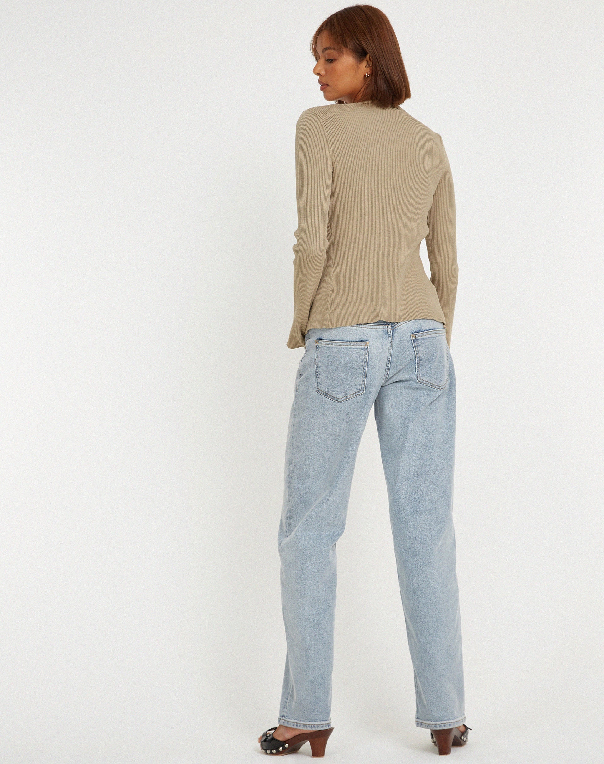 Sujata Cardi in Stone - Image 7