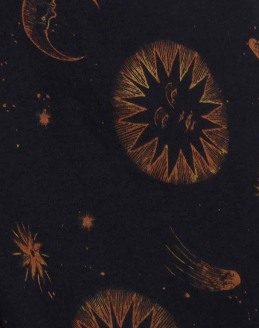 Sunjass Swing Dress in Celestial Black - Image 5