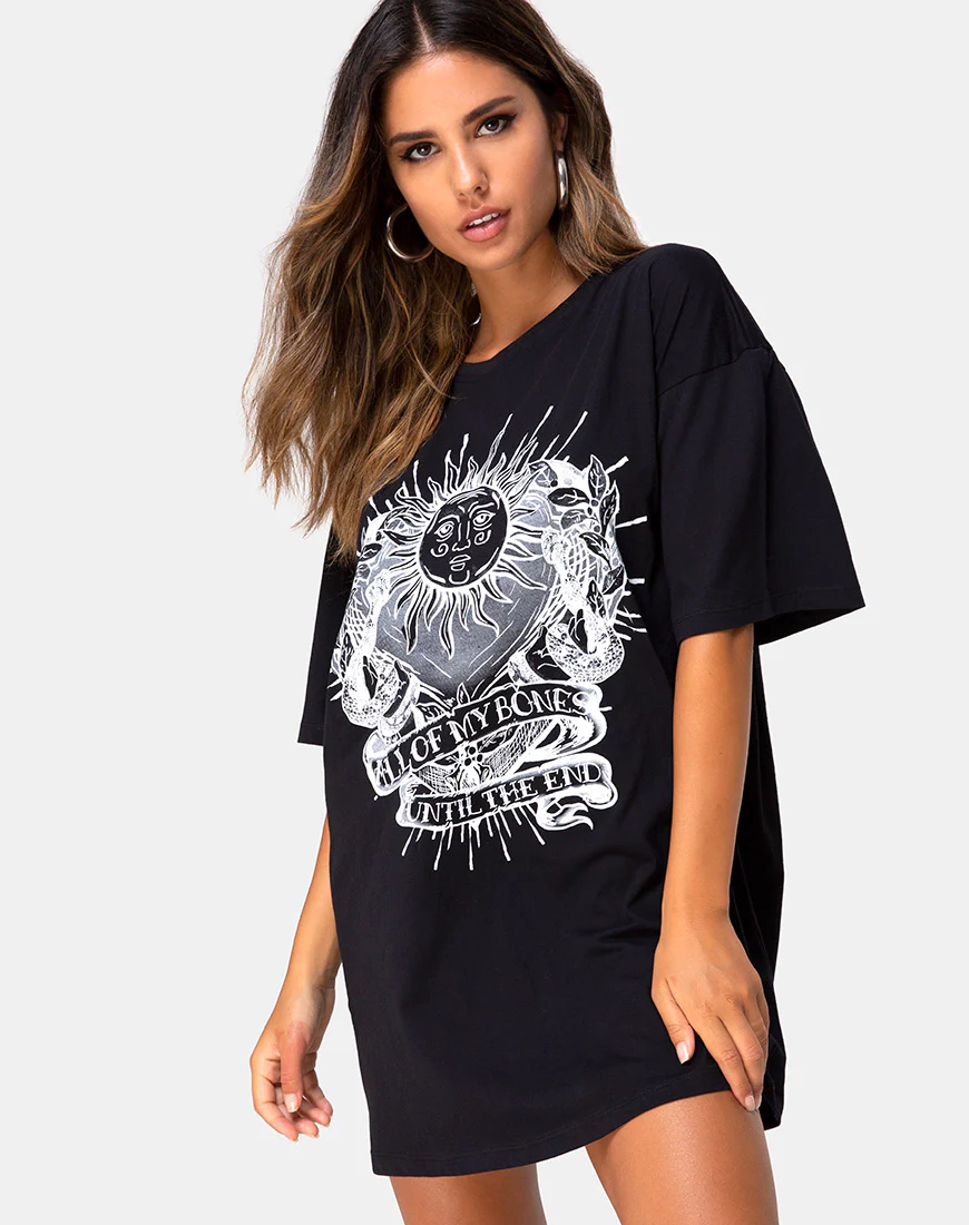 Sunny Kiss Tee in Black All of My bones - Image 2