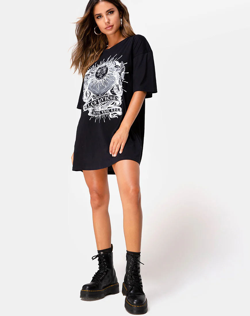 Sunny Kiss Tee in Black All of My bones - Image 4
