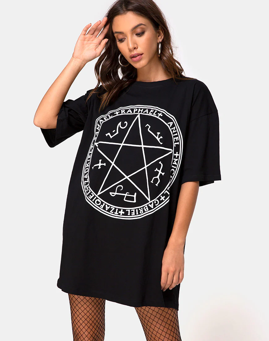 Sunny Kiss Tee in Black Devil Trap - Image 2