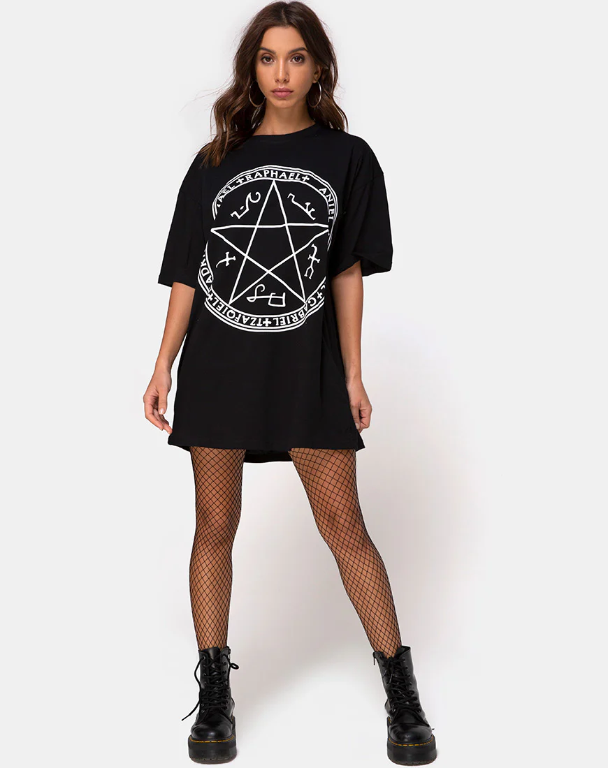 Sunny Kiss Tee in Black Devil Trap - Image 4