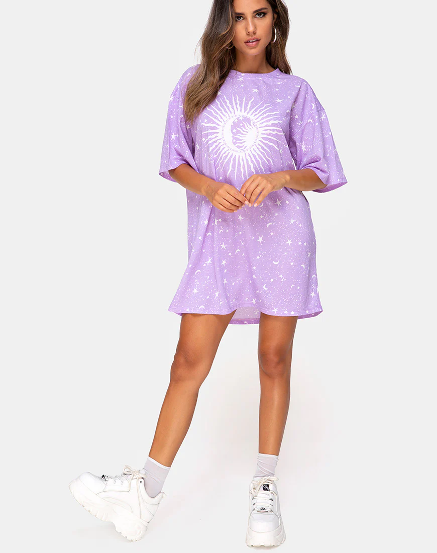 Sunny Kiss Tee in Lilac Cosmo - Image 3