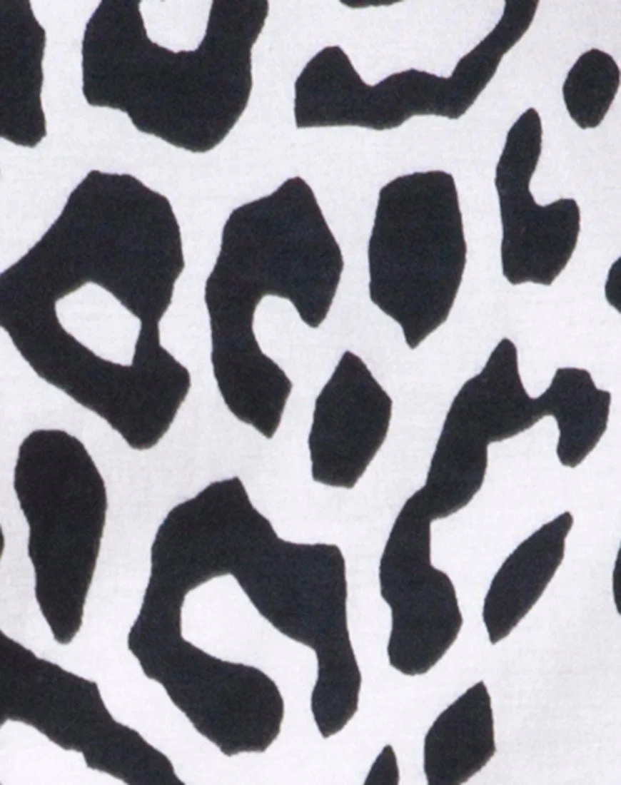 Sunny Kiss Tee in Mono Animal Grey and White - Image 5