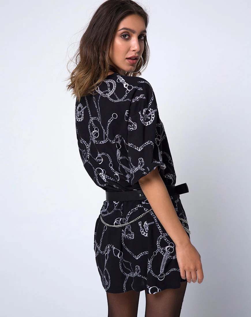 Sunny Kiss Oversize Tee in Chain - Image 2