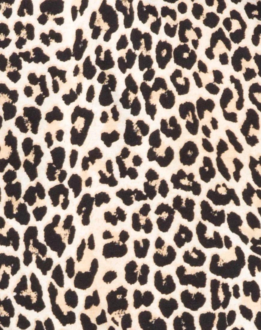 Sunny Kiss Oversize Tee in Rar Leopard - Image 5