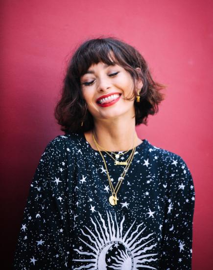 Sunny Kiss Oversized Tee in Black Cosmos - Image 3