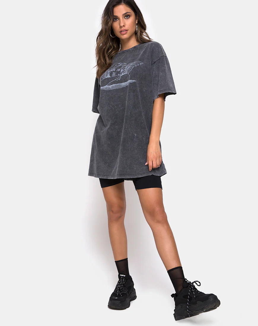 Sunny Kiss Tee in Stone Wash with Angelo - Image 3