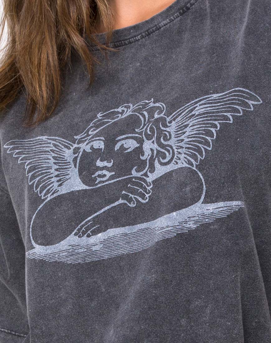 Sunny Kiss Tee in Stone Wash with Angelo - Image 5