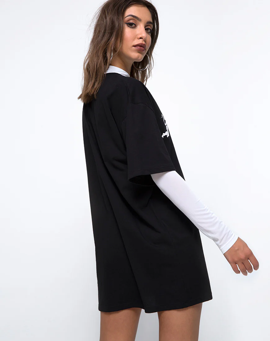 Sunny Kiss Tee in Black Forever or Never - Image 4