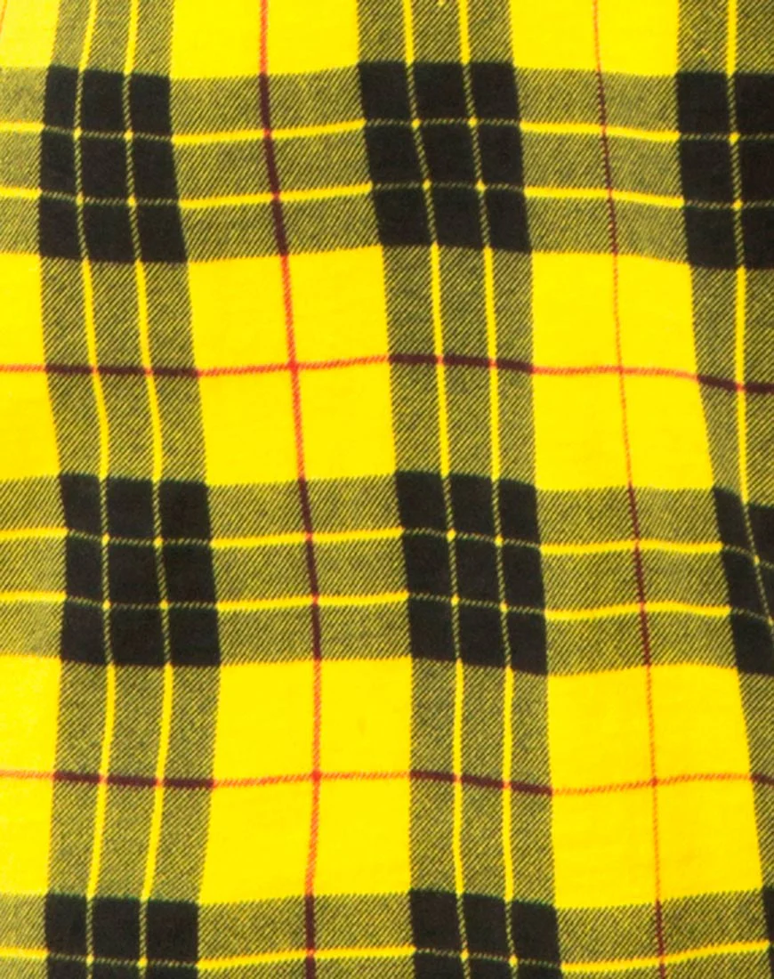 Sunny Kiss Dress in Winter Plaid Yellow - Image 5