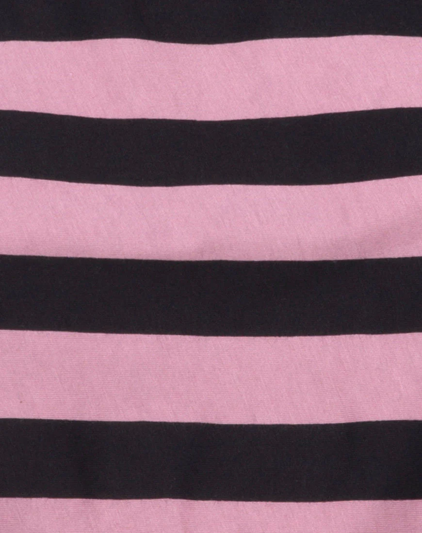 Super Cropped Tee in Campbell Stripe - Image 5