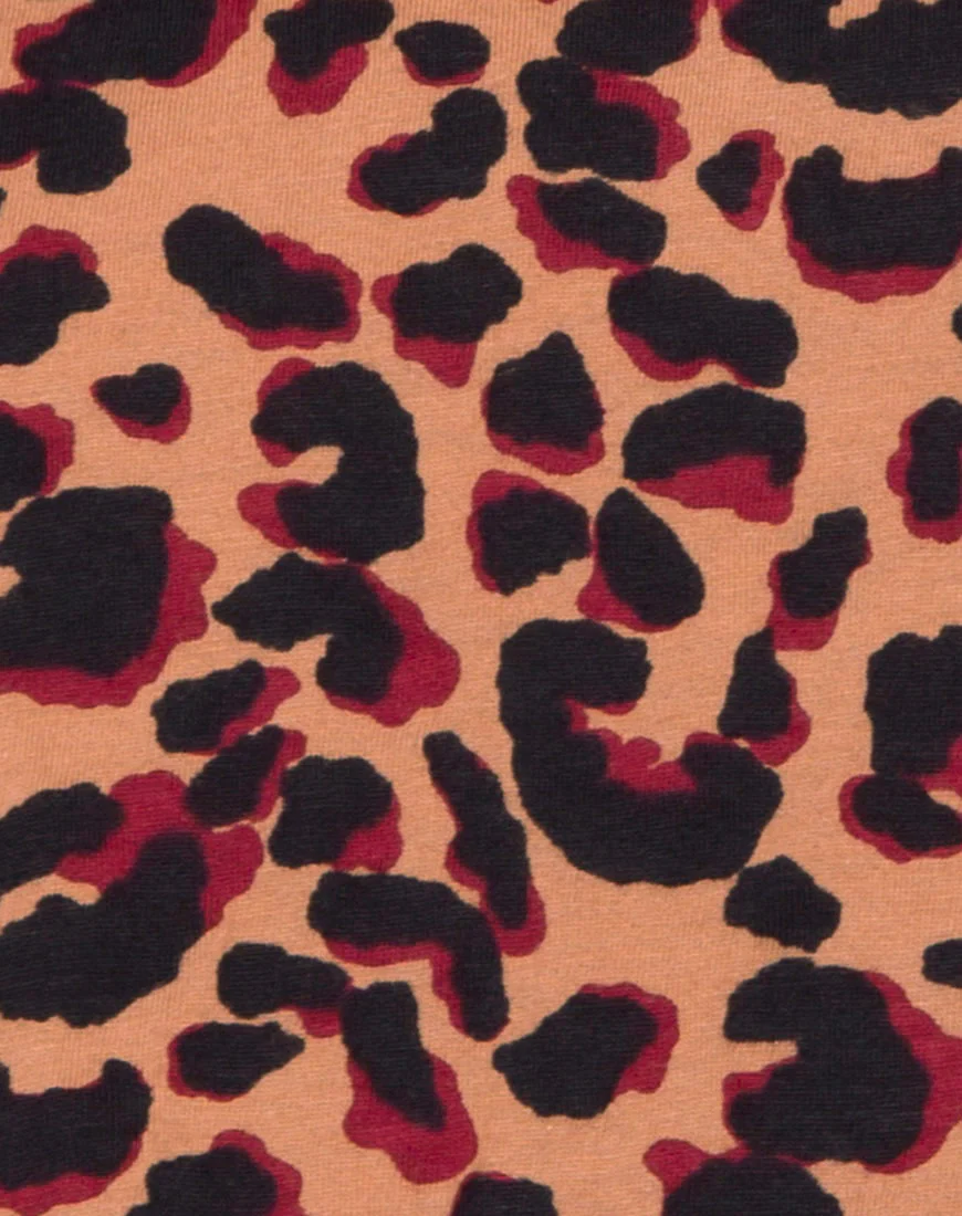 Super Cropped Tee in Jungle Leopard - Image 5