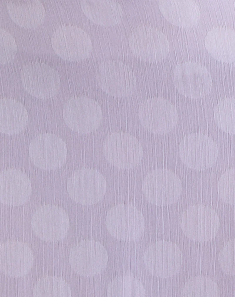 Surina Maxi Skirt in Chiffon Lilac Polka Dot - Image 5