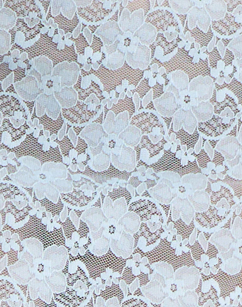 Surina Maxi Skirt in Lace Turquoise - Image 7