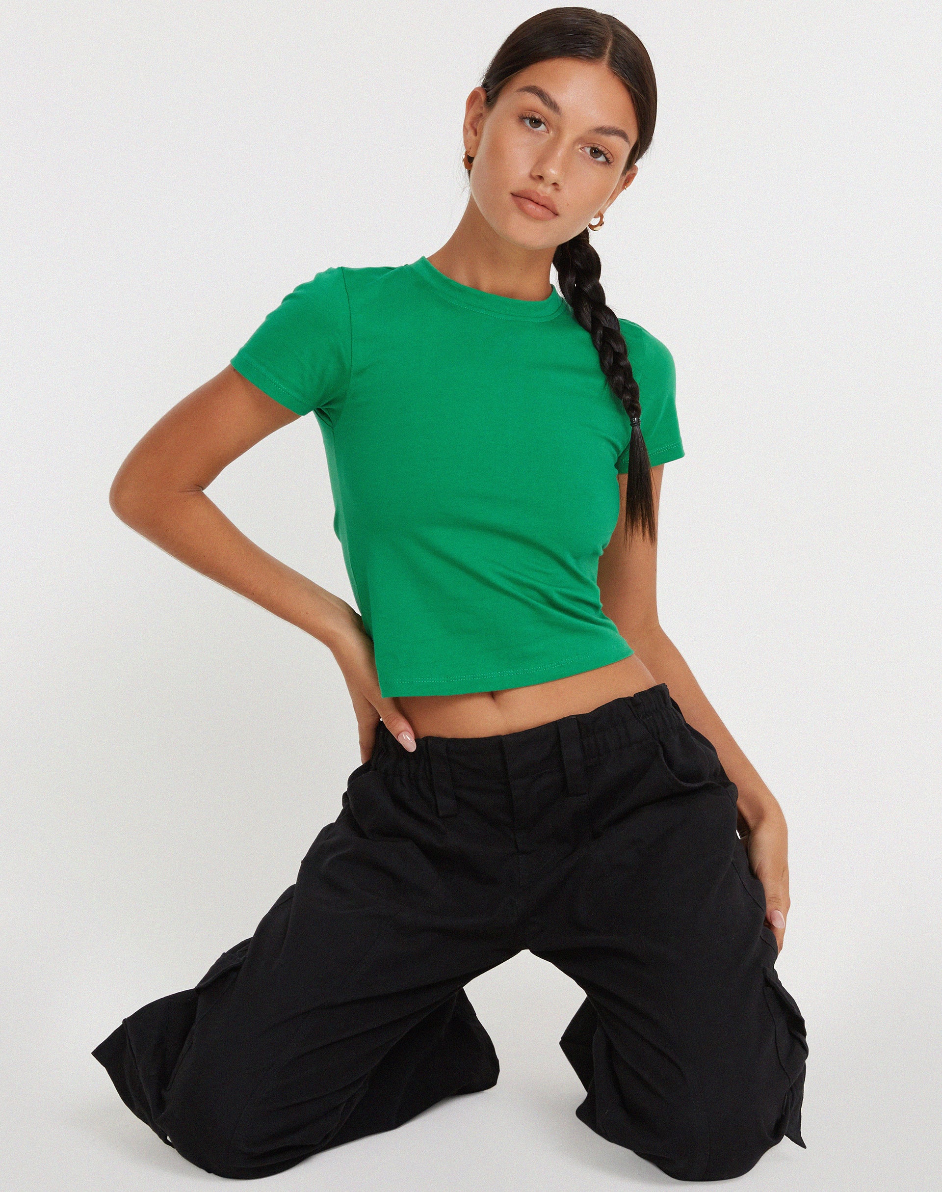 Surtie Crop Top in Bush Green - Image 5
