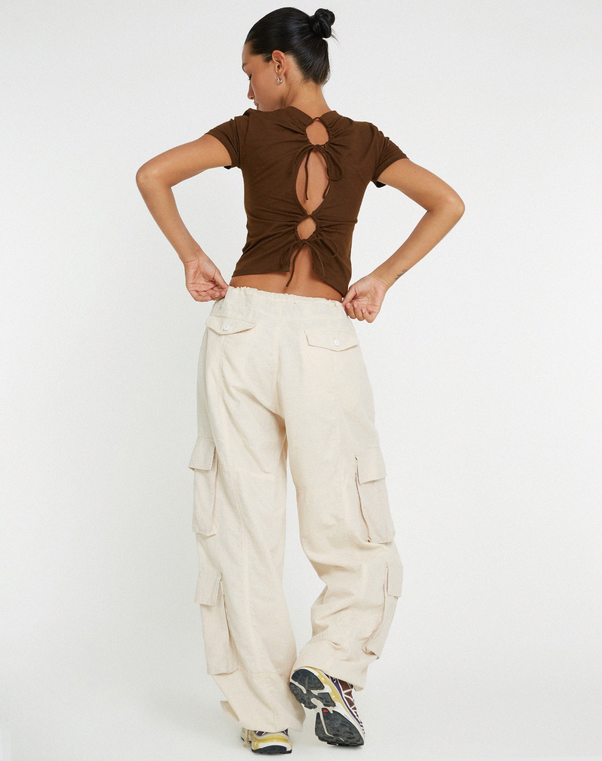 Surtie Crop Top in Cocoa - Image 4