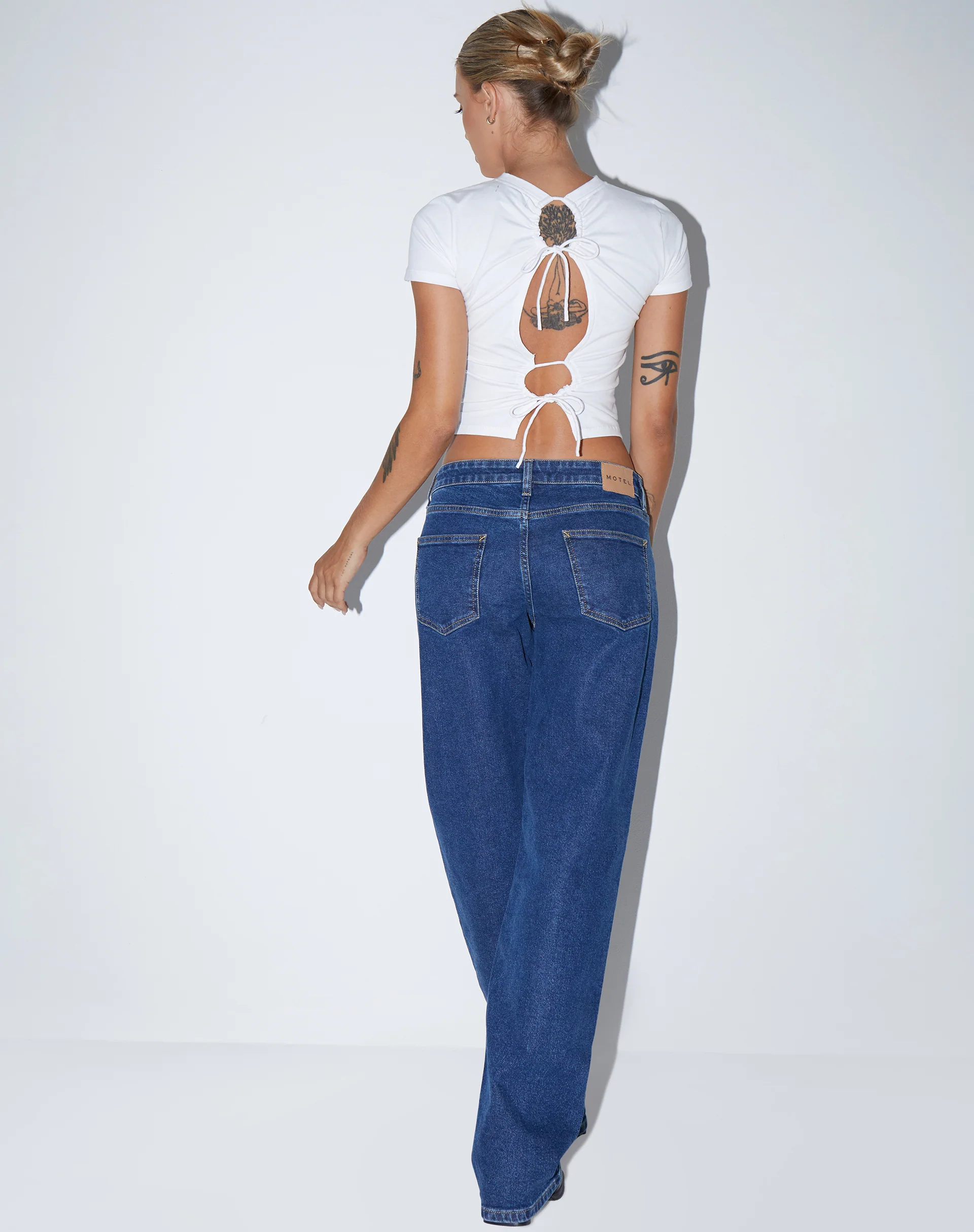 Surtie Crop Top in Lycra White - Image 5
