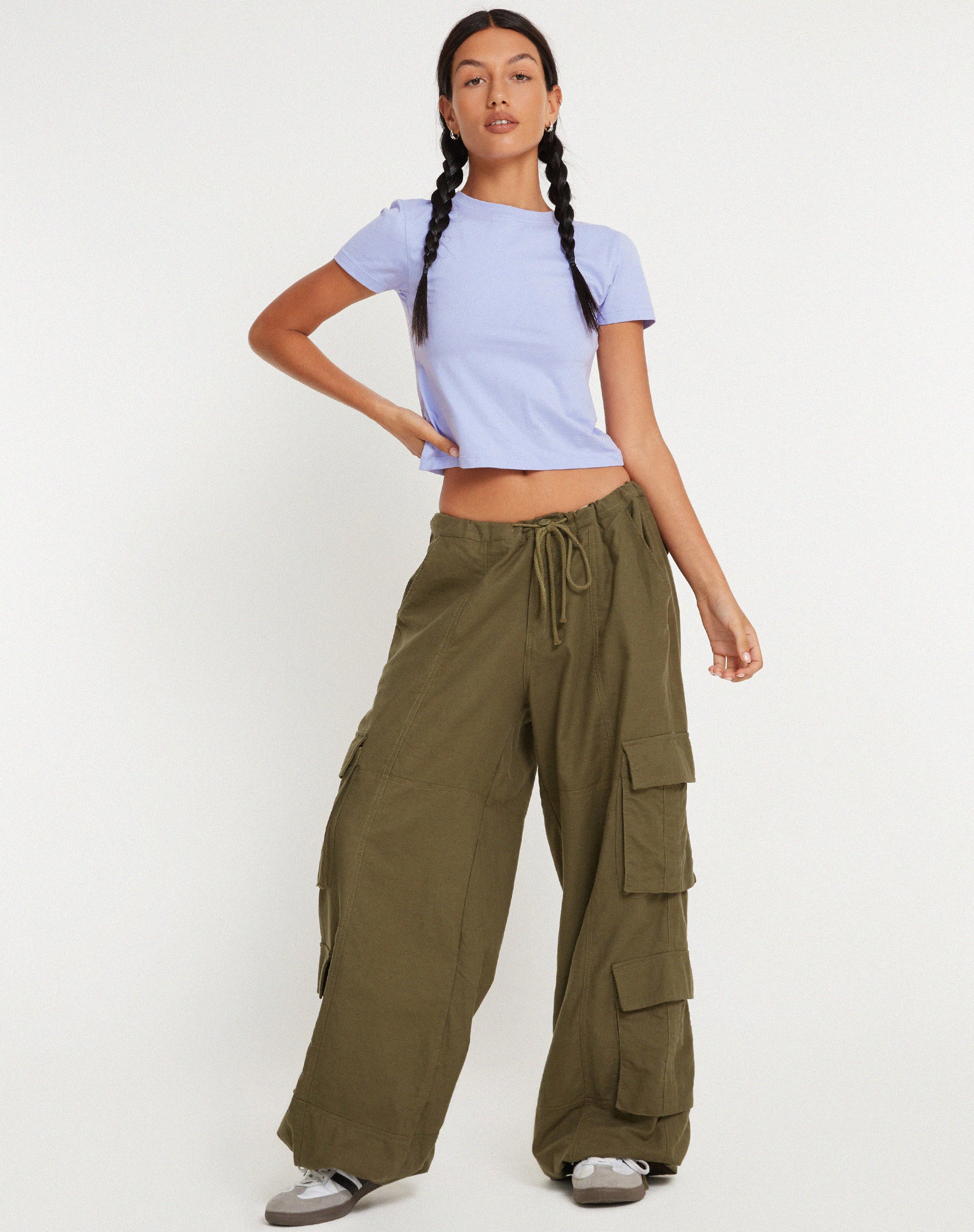 Surtie Crop Top in Pastel Lilac - Image 3