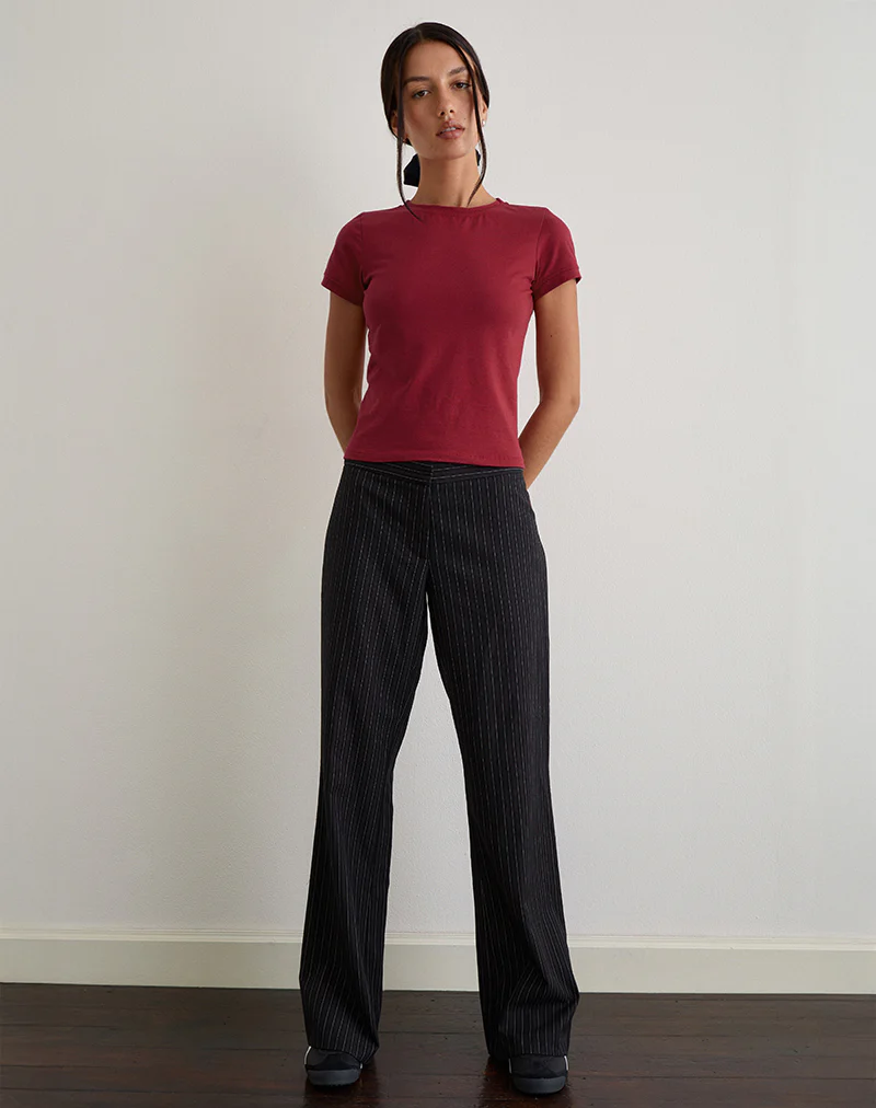 Sutin Tee in Adrenaline Red - Image 2