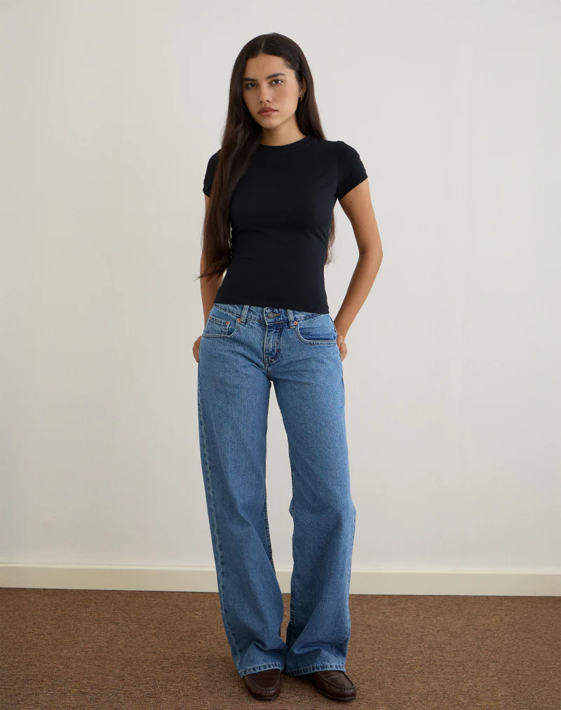 Sutin Tee in Black - Image 2