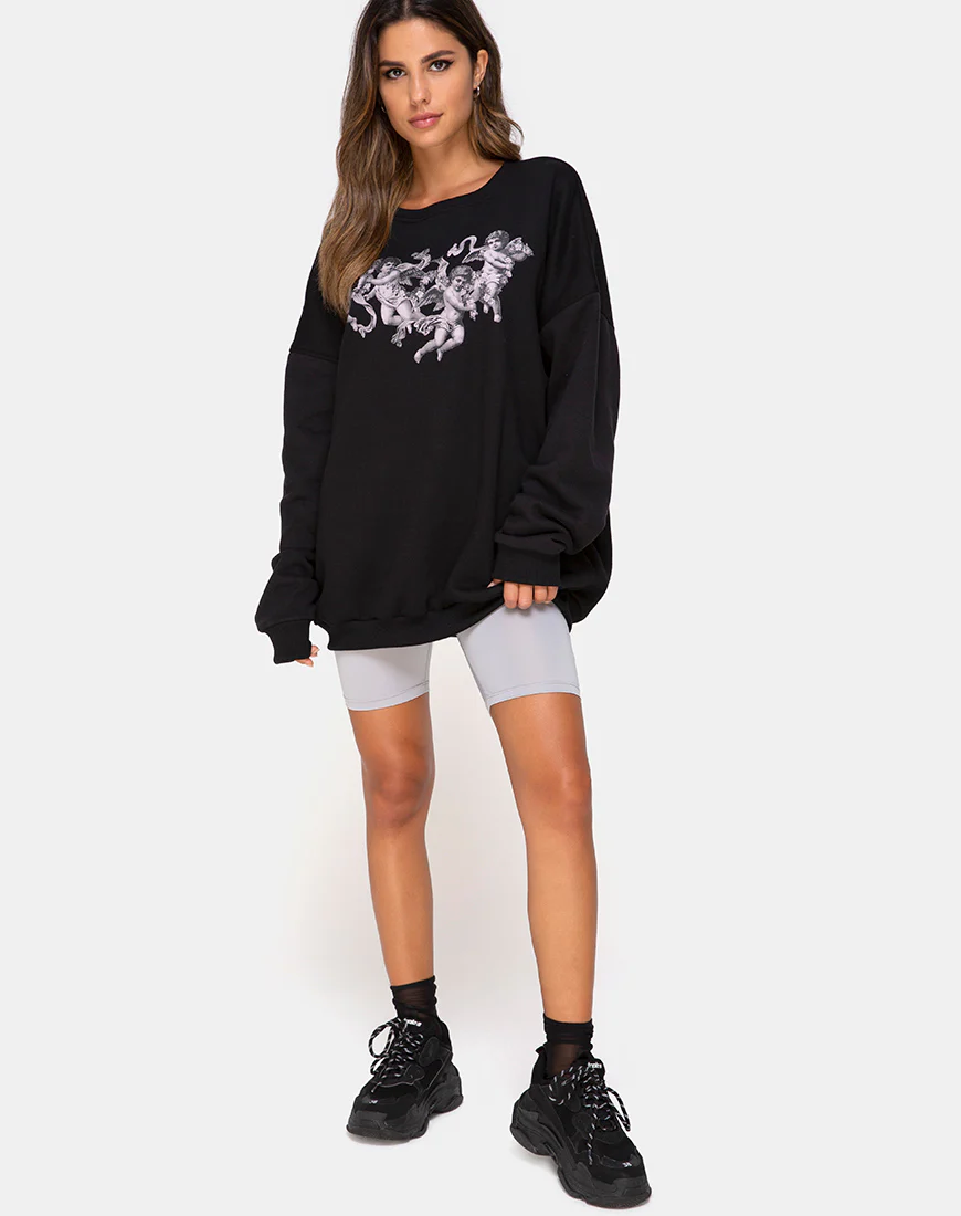 Sweatshirt in Black Cherub - Image 3
