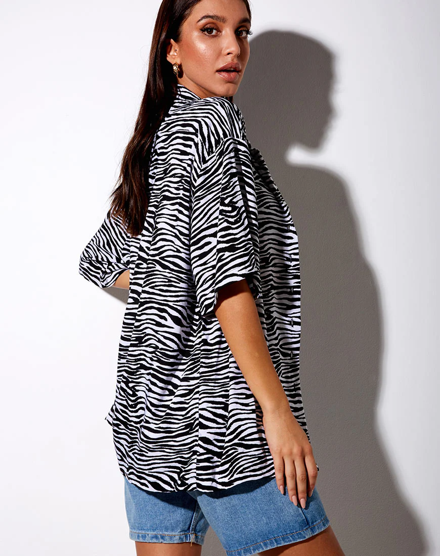 Taelsa Shirt in Classic Zebra - Image 2