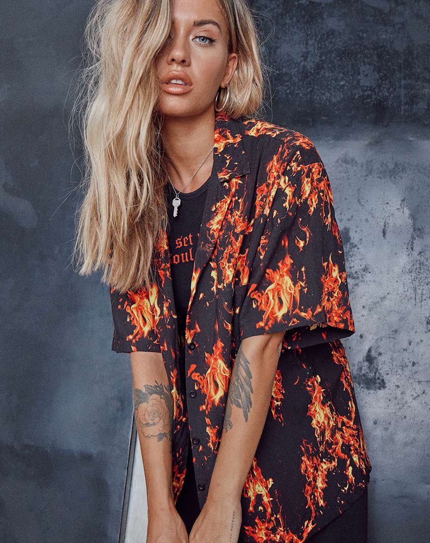 Taelsa Shirt in Fire - Image 2