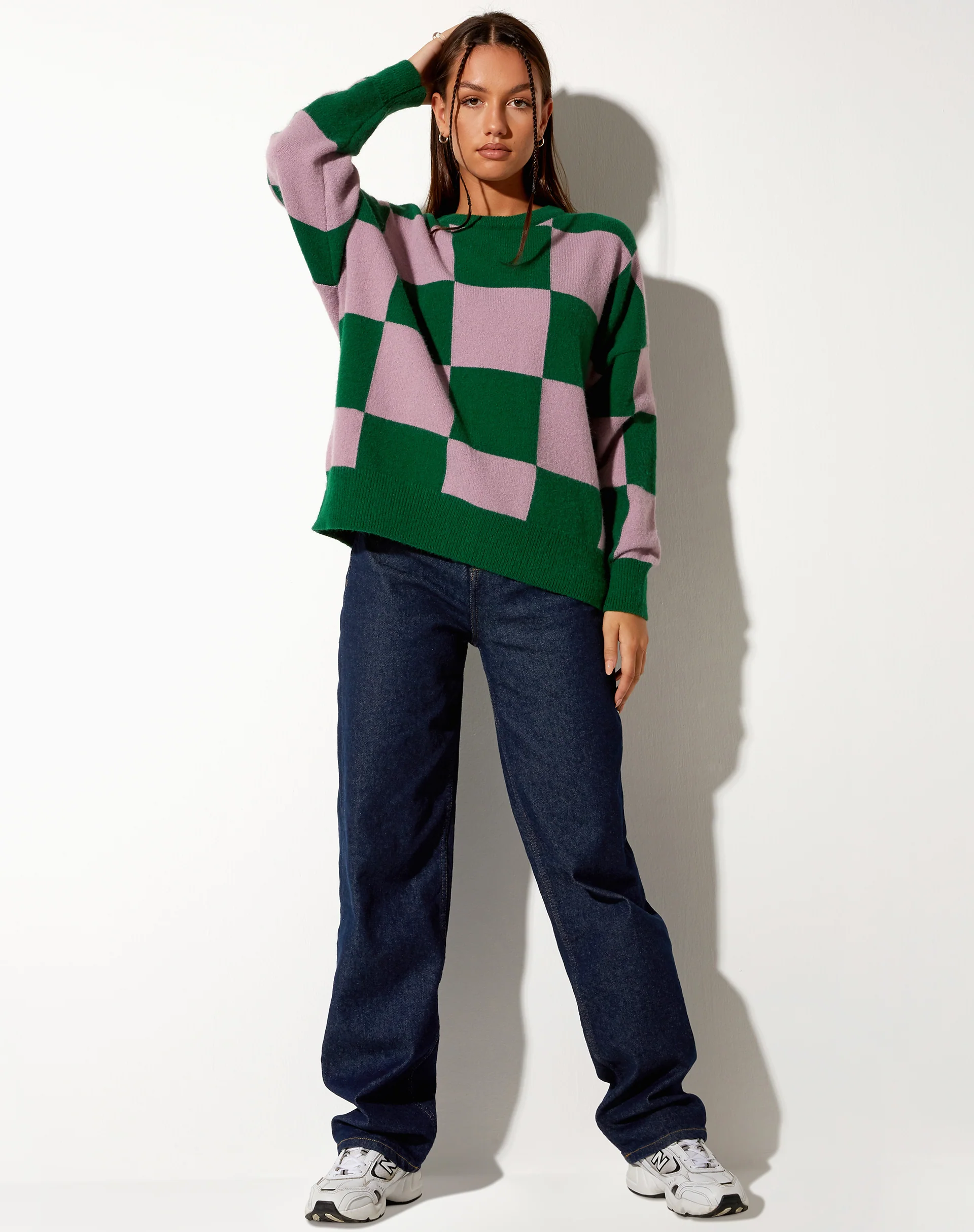 Tamari Sweatshirt in Pink and Green - Image 3