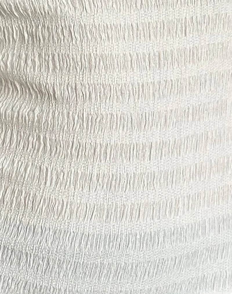 Tamia Asymmetric Top in Crinkle White - Image 5