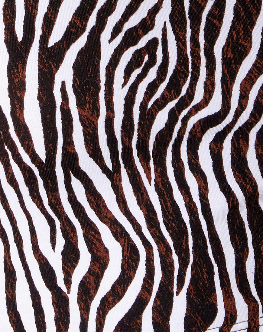 Tasya Crop Top in Zebra Vertical - Image 6
