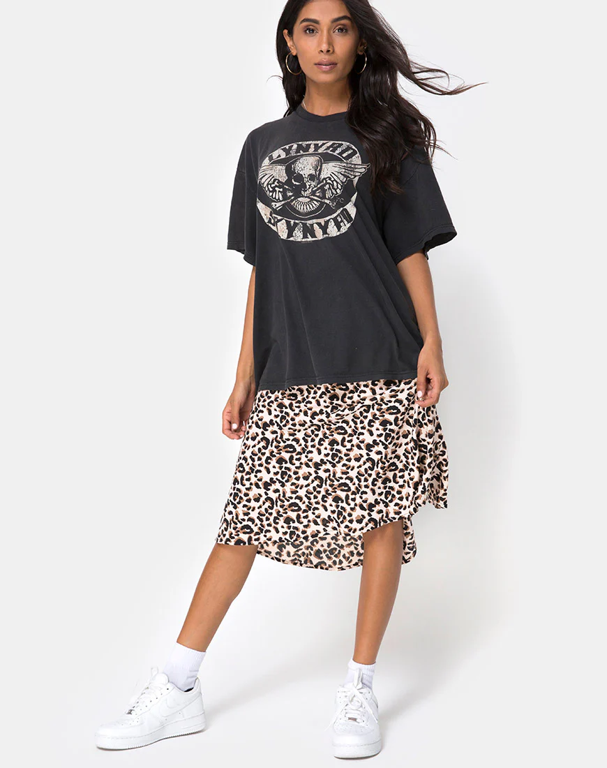 Tauri Midi Skirt in Pink Panther - Image 4
