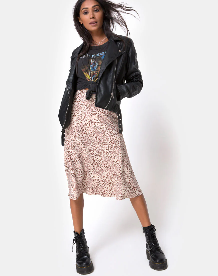 Tauri Midi Skirt in Safari Taupe - Image 4